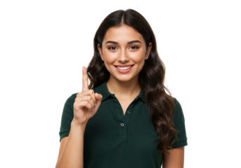 Smiling Woman in Dark Top Portrait Happy Casual Friendly Expression