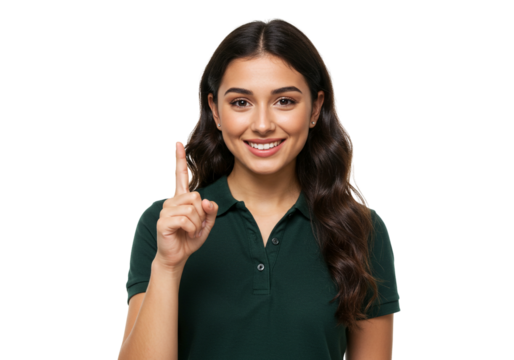 Smiling Woman in Dark Top Portrait Happy Casual Friendly Expression