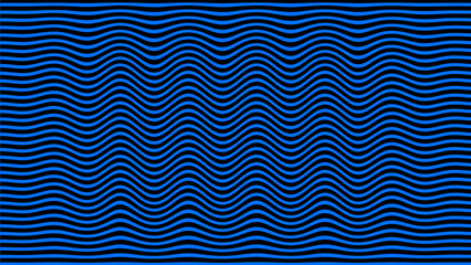 black and Royal blue wavy stripes minimal background, stripes water wave motion