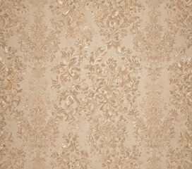 Elegant beige damask with intricate floral pattern , flower, damask, scroll