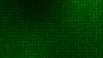 Dark Green abstract geometric shapes technology background, grid texture tech background