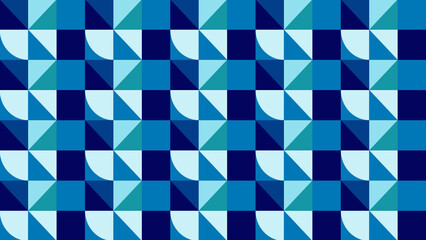 Dark Royal blue and Blue abstract geometric shapes technology background, grid texture tech...