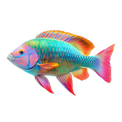 Fototapeta premium Vibrant Tropical Fish Swimming Underwater