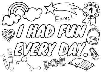 End of The Year Coloring Pages, Creative Activity for Kindergarten, Kids activity, Summer Sendoff, Art Project, Year End,Fun School Activity