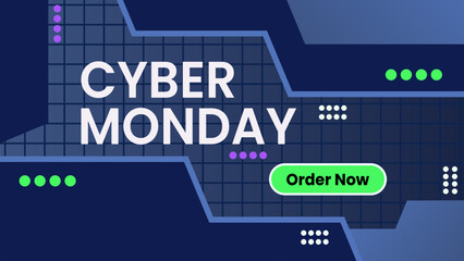Cyber Monday Gradient Tecnology Background