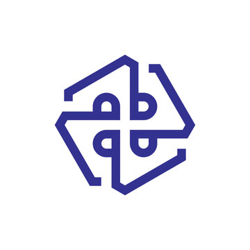 Letter 4q Vector Logo. Monogram qqqq.  