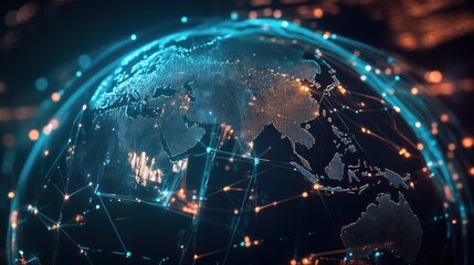 Global Network: A Digital Representation of Interconnectivity