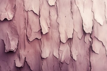 Fototapeta premium Close-up view of textured, light mauve tree bark.