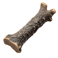 Pet Safe Antler Chew Toy Natural Browns and Durable Isolated on Transparent Background