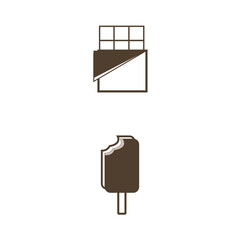 Set of Chocolate Outline icon, Editable Stroke