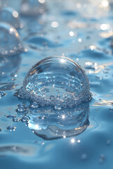 blue water splash