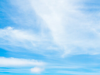 Fototapeta premium Sky cloud blue nature background paronama web cloudy summer winter season day, light beauty horizon spring brigth gradient calm abstract backdrop air nature view wallpaper landscape environment.