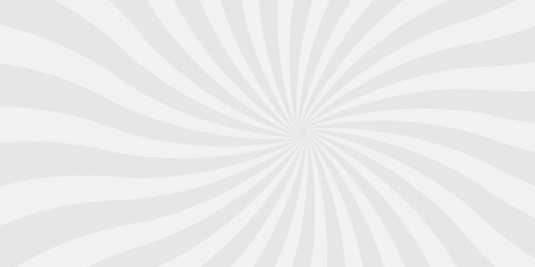 Light grey gradient Sunburst background. Geometric abstract white and gray cartoon, poster wallpaper. Abstract white sun rays sunburst backdrop background.