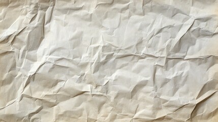 Obraz premium Crumpled paper texture light brown wrinkled background