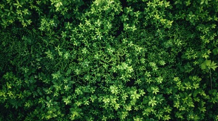Fototapeta premium Lush Green Foliage: A Serene Aerial View