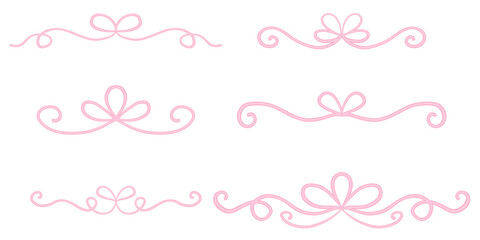 Calligraph dividers. Elegant vintage flourishes, text delimiters decoration and hand drawn ornament dividers vector set. Luxury borders for invitation, certificate or greeting card © Svitlana Tolmach 