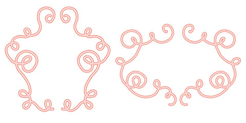 Luxury hand drawn vintage ornament frames and calligraphic borders for elegant invitation decoration certificate design or greeting card layout