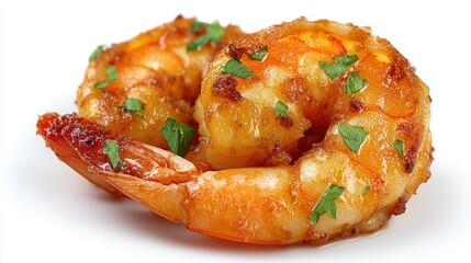Succulent grilled shrimp garnished with fresh herbs highlighting culinary delight in gourmet seafood presentation for food enthusiasts celebrating flavors captured with clarity