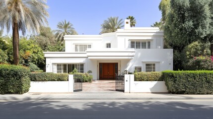 Stunning White Villa in Lush Greenery