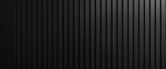 Dark Anthracite Wood Acoustic Panel Background &ndash; Seamless Vertical Wall Texture Panorama
