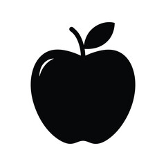 apple silhouette vector illustration