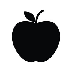 apple silhouette vector illustration