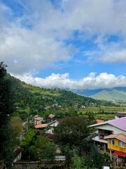 Naklejka premium village in the mountains, north of iran
