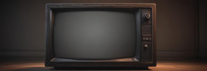 Vintage CRT TV screen displaying static  Glowing edges, nostalgic feel ,  crt,  image distortion