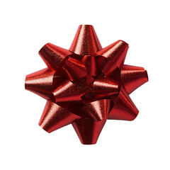 Red gift ribbon and bow