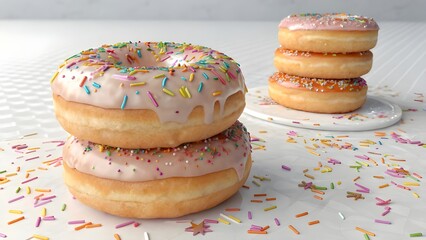 donuts with icing sugar