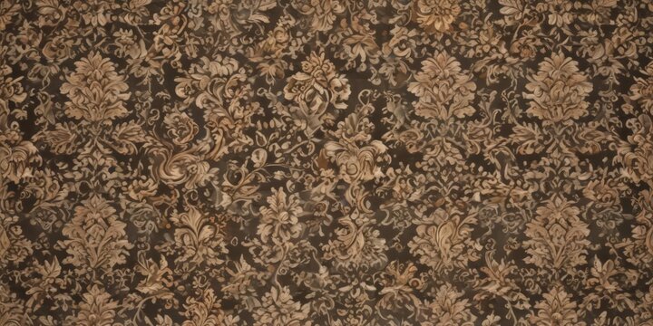 Intricate damask pattern, elegant floral swirls, seamless repeat ,  beauty,  decorative