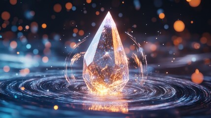 Luminous Crystal Orb: A Symphony of Light and Energy