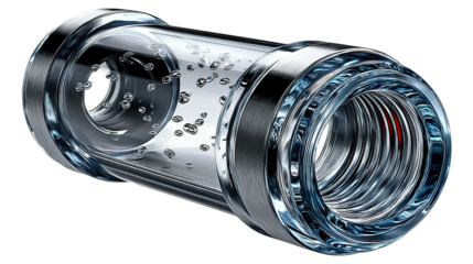 Old car engine isolated on white background with metallic, shiny, and steel details, featuring power equipment and close-up view of various components like bearings and aluminum parts