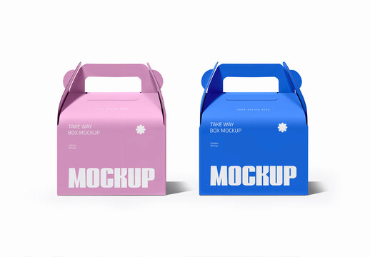 Take Way Food Box Mockup