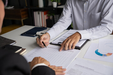 Business people working together in office