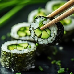 Avocado Sushi Rolls - A Culinary Delight