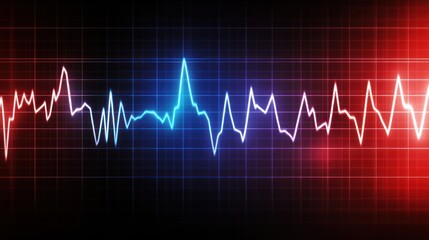 Abstract dynamic waveform pattern data chart technology background