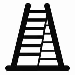 Best ladder icon on white background.