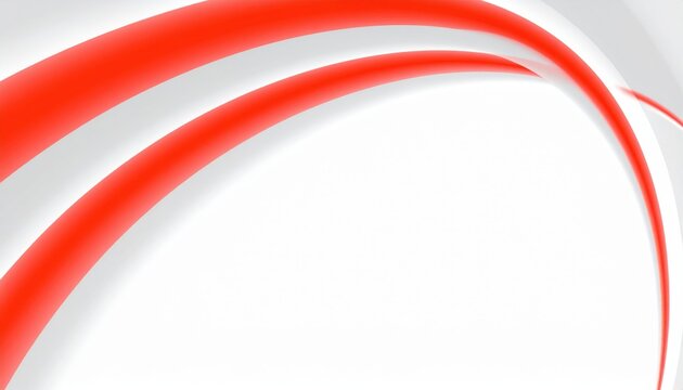 Dynamic red curves flowing across a white background graphic design abstract composition creative environment modern viewpoint visual concept for digital art