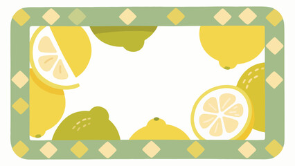 Naklejka premium Fruit pattern, fruit vector pattern surrounds the boundary.
