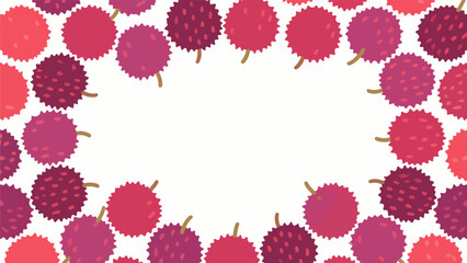 Fruit pattern, fruit vector pattern surrounds the boundary.