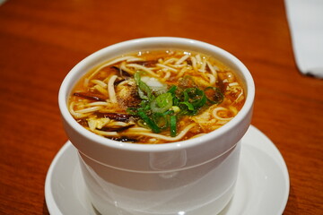 Chinese Food, Hot and Sour Soup - 中華料理 酸辣湯 スープ