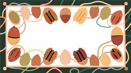 Fototapeta na wymiar Fruit pattern, fruit vector pattern surrounds the boundary.