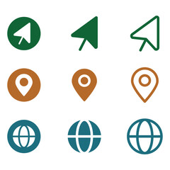 Business interface Icon Vector 