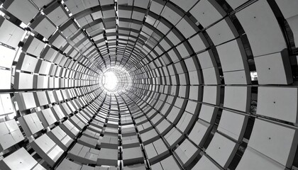 Architectural spiral design modern building abstract photography urban environment low angle view contemporary aesthetics