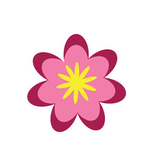 Stylized Flowers logo icon symbol template  design