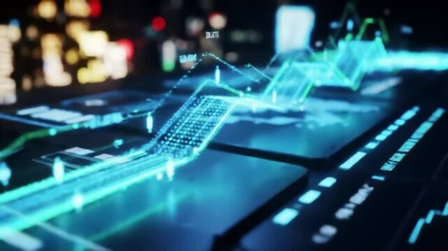 Innovative technology and digital interfaces displayed at a futuristic design event in a modern city