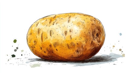 Hand-drawn potato illustration