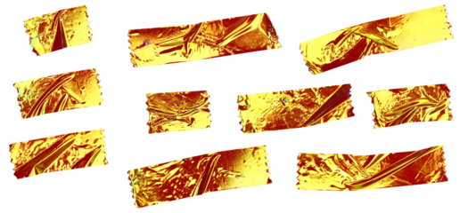 Abstract Shiny Foil Tape Strips Illustration for Scrapbooking and Decorative Design