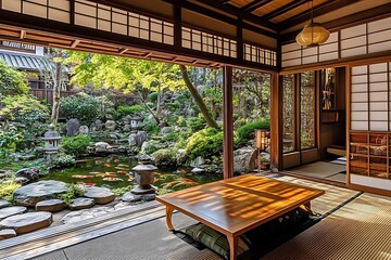 Serene Japanese Garden View. (4)